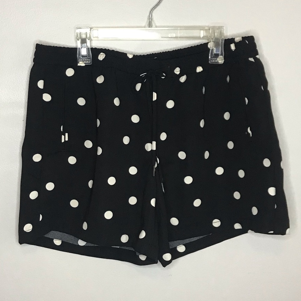 NWOT Black and White Polka Dot Soft Shorts